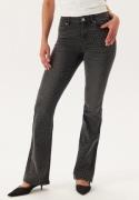 ONLY Onlwauw Mw Ank Sparkle Flared  Washed Black S/32