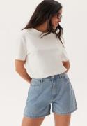 Pieces Pcabbi Mw Shorts Light Blue Denim L