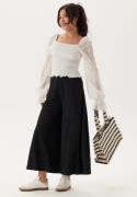 Happy Holly Ankle Soft Wide Leg Pants  Black 32/34