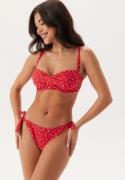 BUBBLEROOM Twisted Bikini Top Red/Floral 75C