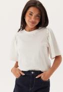 SELECTED FEMME Slfpenelope 2/4 RUFFLE TEE NOO Snow White M