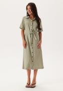 ONLY Onlcaro S/S LINEN BL BELT DRES Tea XS