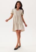 ONLY Onltiri-Caro V-Nec Lin Dress Pumice Stone S