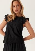 ONLY Onllou Life Emb S/S OPEN BACK  Black XS