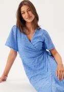 Object Collectors Item Objlaila S/S WRAP DRESS WRAP D Cornflower Blue ...