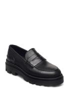 Amaya Loafers Flade Sko Black Pavement