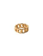 Chain Collection Ring Ring Smykker Gold Blue Billie