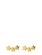 Snap Earrings Triple Star Plain Gold Accessories Jewellery Earrings St...