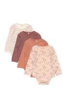 Body Ls Ao-Printed  Bodies Long-sleeved Multi/patterned Pippi