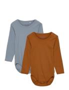 Body Ls  Bodies Long-sleeved Brown Minymo