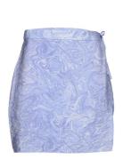 Enmallow Short Skirt Aop 6891 Kort Nederdel Blue Envii