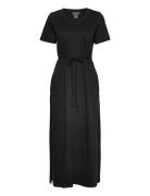 Orika Maxi Tee Dress Maxikjole Festkjole Black Residus