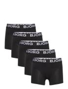 Core Boxer 5P Night & Underwear Underwear Underpants Black Björn Borg