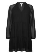 Objmila Gia L/S Dress Kort Kjole Black Object