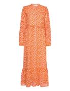 Genny Recycled Maxi Dress Maxikjole Festkjole Orange Notes Du Nord