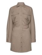 Enara Dress Kort Kjole Beige Second Female