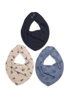 Bandana Bibs 3-Pack Baby & Maternity Care & Hygiene Dry Bibs Navy Fixo...