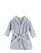 Embroidered Bathrobe 1-2 Years - Pearl Blue Morgenkåbe Badekåbe Blue F...