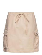 Sumars Skirt Kort Nederdel Beige Résumé