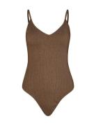 Lyx Bea Swimsuit Badedragt Badetøj Brown Becksöndergaard