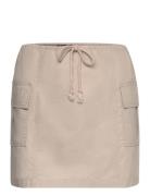 Cargo Skirt Kort Nederdel Beige Gina Tricot