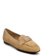 Maude Moccassin-S Loafers Flade Sko Beige BOSS