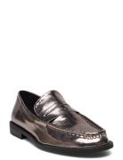 Harlem Loafer Loafers Flade Sko Silver Steve Madden