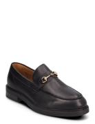 Slhblake Leather Horsebit Loafer Loafers Flade Sko Black Selected Homm...