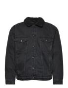 Onsrick Ovz Black 6942 Teddy Dnm Jacket Jakke Denimjakke Black ONLY & ...