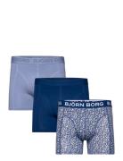 Cotton Stretch Boxer 3P Boxershorts Navy Björn Borg