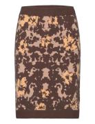 Sramira Skirt Knit Kort Nederdel Brown Soft Rebels