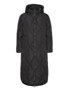 Onlnewtamara X-Long Quilted Coat Cc Otw Foret Jakke Black ONLY