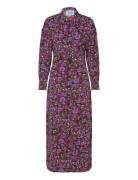 Sadia Shirtdress Maxikjole Festkjole Purple Minus