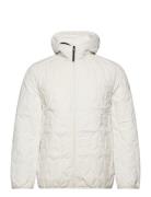 Puffer Jacket With Hood Foret Jakke White Lindbergh