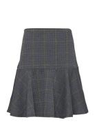 Skirt Jolin Check Kort Nederdel Grey Lindex