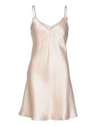 Pure Silk - Slip W.cording Nattøj Pink Lady Avenue