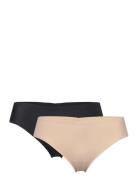 Brief Svea Brazilian Reg 2 Pac Trusser, Tanga Briefs Beige Lindex