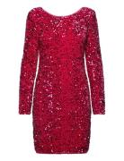 Onlconfidence L/S Sequins Dress Jrs Kort Kjole Red ONLY