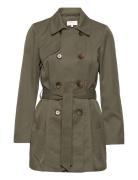 Onlvalerie Life Trenchcoat Otw Noos Trenchcoat Frakke Green ONLY