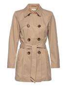 Onlvalerie Life Trenchcoat Otw Noos Trenchcoat Frakke Brown ONLY