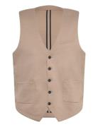 Superflex Knitted Waistcoat Habitvest Beige Lindbergh