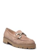 Loafer Loafers Flade Sko Beige Gabor