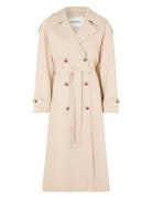 Eviemd Jacket Trenchcoat Frakke Beige Modström