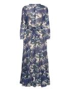 Neell Maxi Dress Ls Maxikjole Festkjole Blue Lollys Laundry