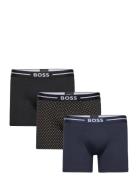 Boxerbr 3P Bold Des Boxershorts Blue BOSS