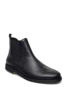 Booties - Flat - With Elastic Støvlet Chelsea Boot Black ANGULUS