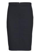 Sydneykb Pencil Skirt Knælang Nederdel Blue Karen By Simonsen