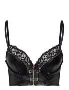 Talia Pp Push Lingerie Bras & Tops Push Up Bras Black Hunkemöller