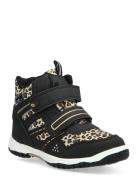 Kasuri High-top Sneakers Black Leaf