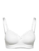 Mama Nursing Bra Padded Moulded Cups White Lingerie Bras & Tops Matern...